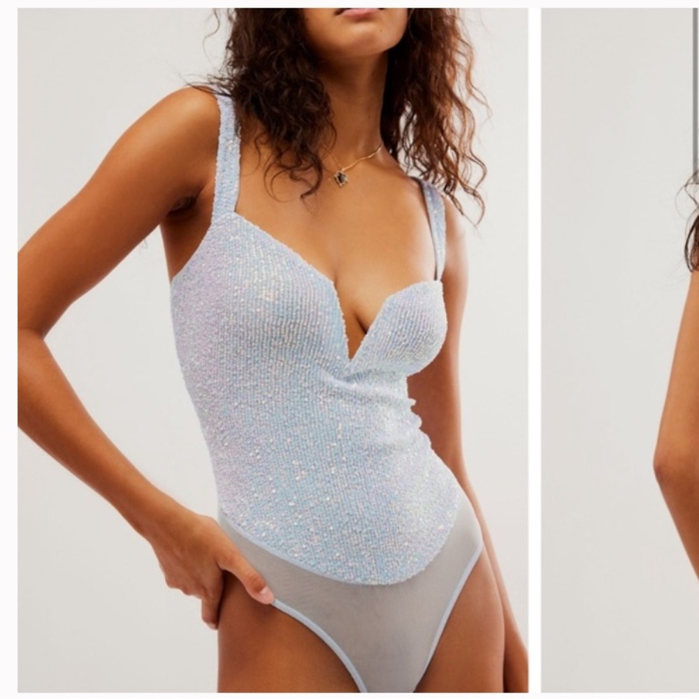 Free People Sparkling Bodysuit